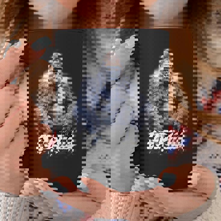 ゴリラ×シルバーバックゴリラ霊長類 コーヒーマグ 面白い贈り物