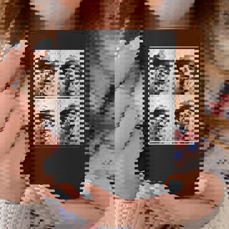 ゴールデンレトリバー カウボーイハット フォトブース セルフィー おもしろ犬 コーヒーマグ 面白い贈り物