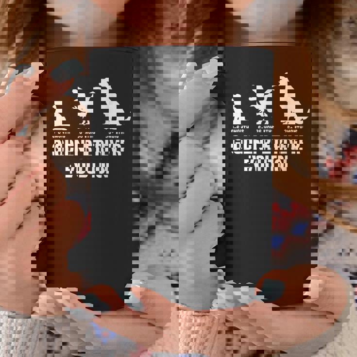 ゴールデンレトリバーオーナーのためのゴールデンレトリバーの進化 コーヒーマグ 面白い贈り物