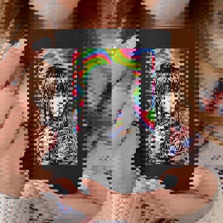 サイケデリック・ラーメン・アニメ・ガール マンガ・インスタント・ヌードル・ガール コーヒーマグ 面白い贈り物