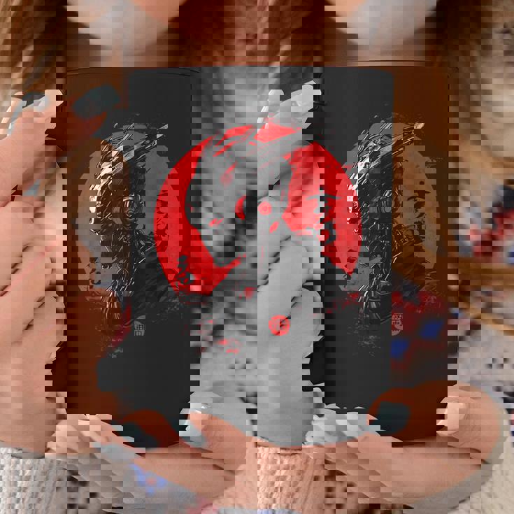 サイバーロボ サムライ メカヘルメット 日本アニメ アート コーヒーマグ 面白い贈り物