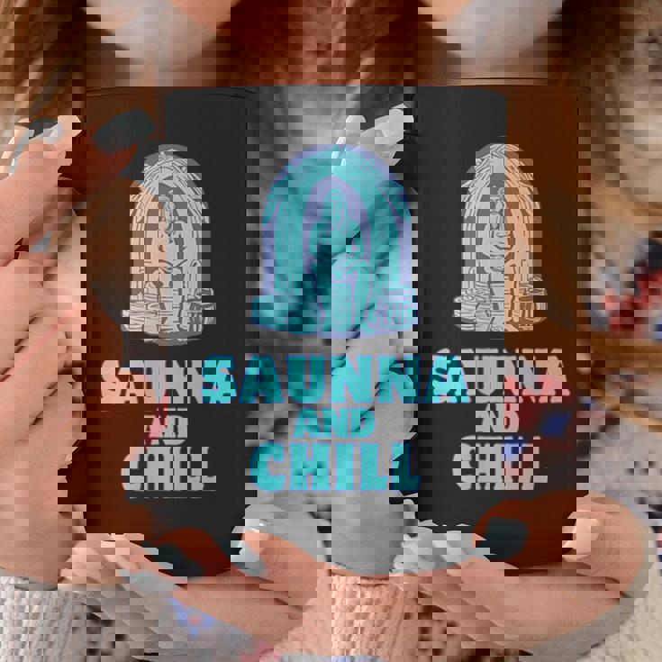 サウナ好き サウナアンドチル おもしろ 男性 女性 ユニセックス シンプル おしゃれ コーヒーマグ 面白い贈り物