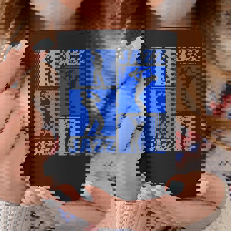 サクソフォーン奏者ジャズミュージシャンブルーミュージック コーヒーマグ 面白い贈り物