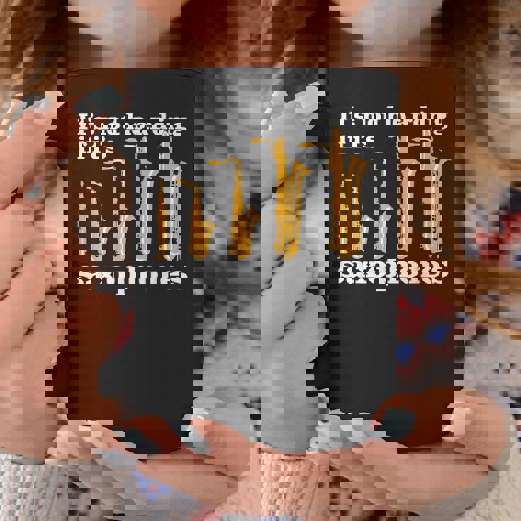 サックス奏者のための面白いサックスミームまたはサックスジョーク 「Axophone Joke 」 コーヒーマグ 面白い贈り物