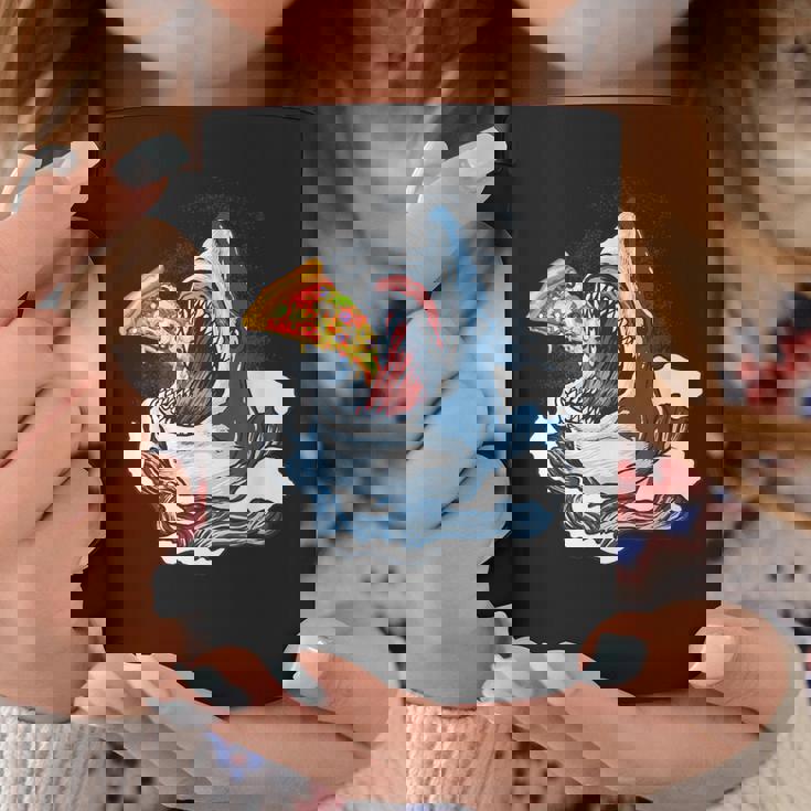 サメが食べるピザ サメグッズ ジョーズ コーヒーマグ 面白い贈り物