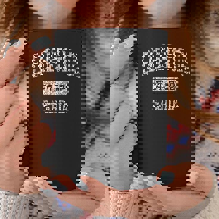 サラソタ フロリダ Fl ヴィンテージ 確立されたスポーツデザイン コーヒーマグ 面白い贈り物