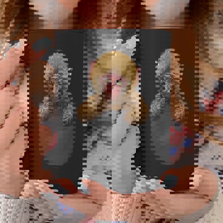 サル 猿 ニホンザル ポケット コーヒーマグ 面白い贈り物