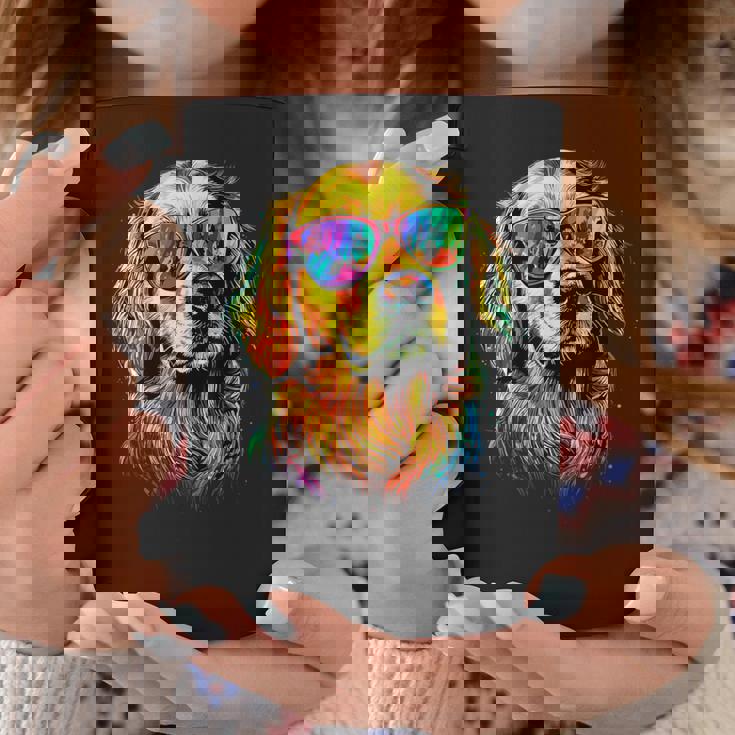 サングラスをかけたゴールデン・レトリーバー 犬が大好き コーヒーマグ 面白い贈り物