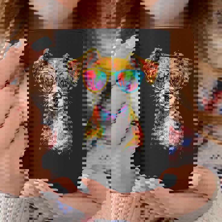 サングラスをかけたジャック・ラッセル・テリア ジャック・ラッセル愛好家 コーヒーマグ 面白い贈り物