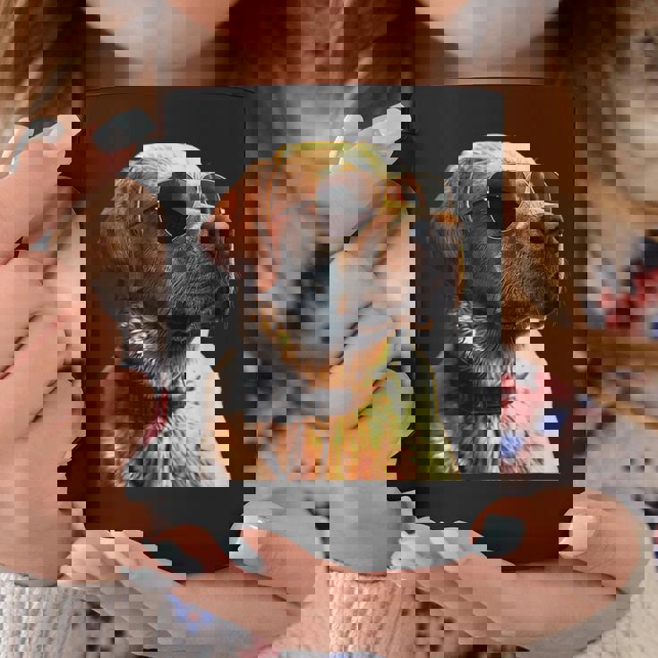 サングラスをかけたラブラドール・レトリバー 愛犬ラブラドール コーヒーマグ 面白い贈り物