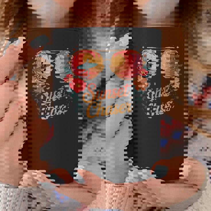 サンセット チェイサー サーフィン トロピカル バイブ コーヒーマグ 面白い贈り物