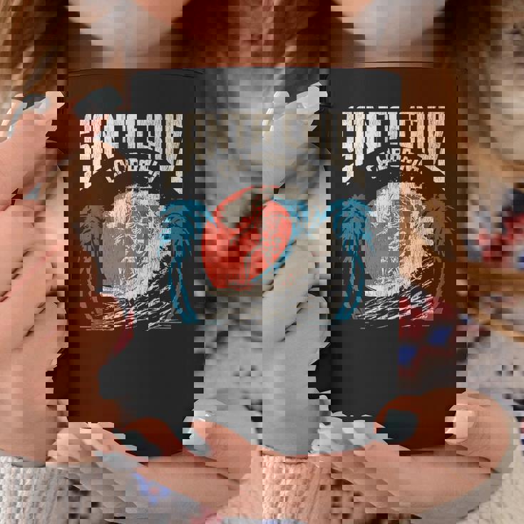 サンタクルーズ カリフォルニア サーフィン スケルトンデザイン サーファー向け コーヒーマグ 面白い贈り物