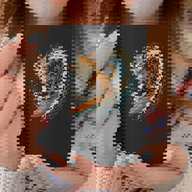 サーファー猫 サーフィン コーヒーマグ 面白い贈り物