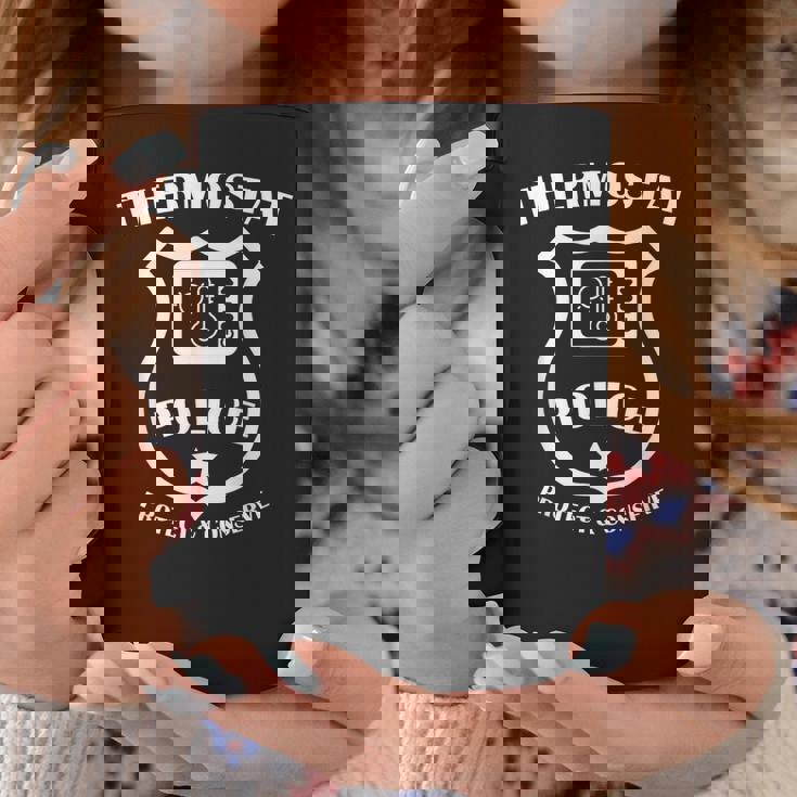 サーモスタット ポリス Protect & Conserve 父の日 Dad メンズ コーヒーマグ 面白い贈り物