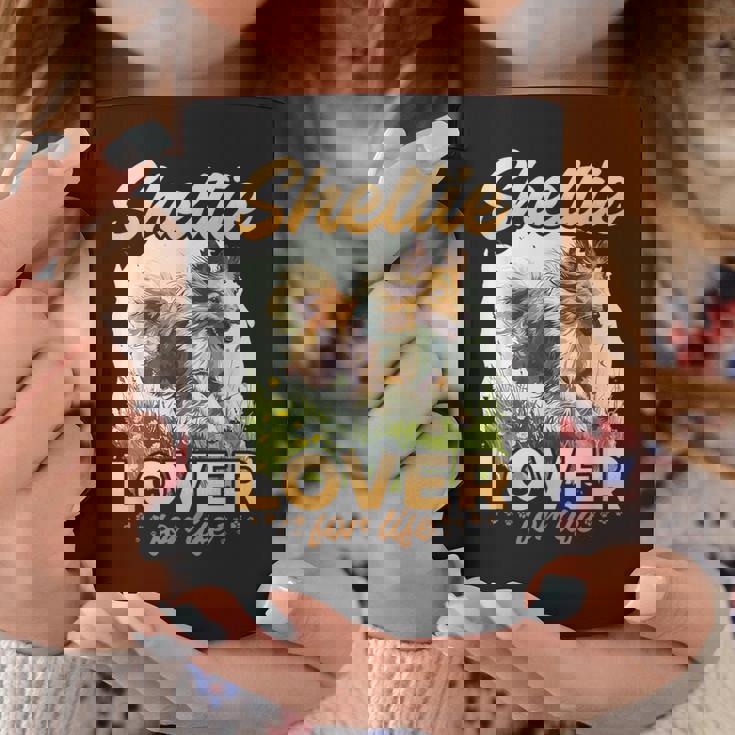 シェットランド・シープドッグ・ドッグ・シェルティー-シェルティ・ラヴァー・フォー・ライフ コーヒーマグ 面白い贈り物