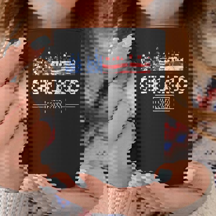 シカゴ 7月4日 アメリカ国旗 愛国的お土産 コーヒーマグ 面白い贈り物