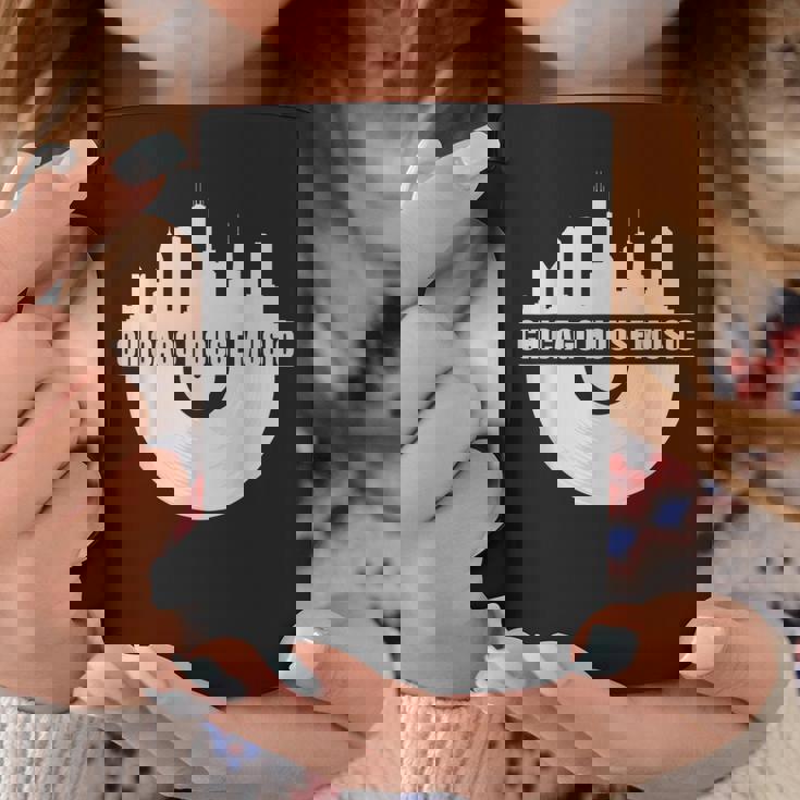 シカゴハウスミュージックシカゴスカイライン Edm Dj シカゴハウス コーヒーマグ 面白い贈り物