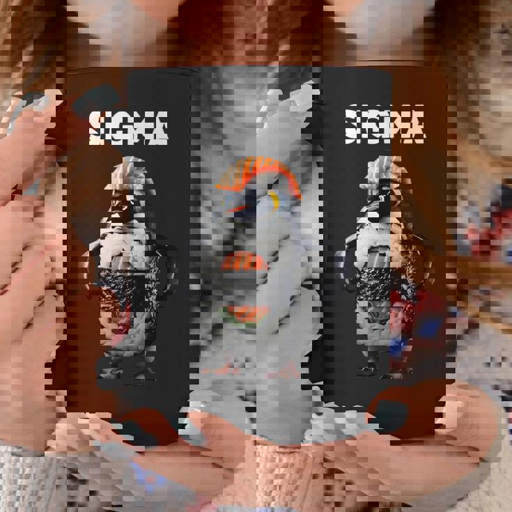 シグマ イタリアン ブレイン ミーム ペンギン 寿司 サーモン ユース キッズ コーヒーマグ 面白い贈り物