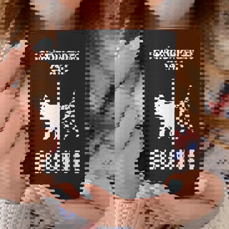 シュレディンガーの猫-死んで生きている-物理オタク コーヒーマグ 面白い贈り物