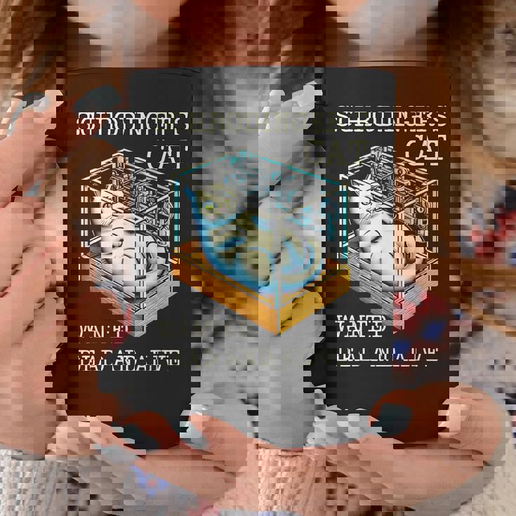 シュレディンガーの猫指名手配教授 科学物理教師 コーヒーマグ 面白い贈り物