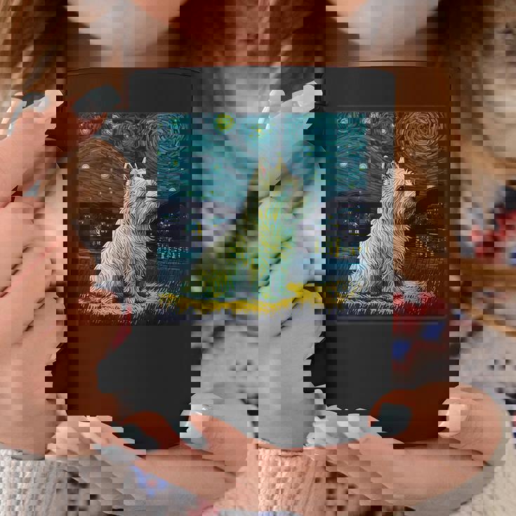 シュールレアリズム 星月夜 ウェスティ 犬 コーヒーマグ 面白い贈り物