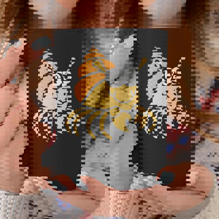 シンプルでかわいいミニマリストの甲殻類のリトル・ハーミット・バーナード コーヒーマグ 面白い贈り物