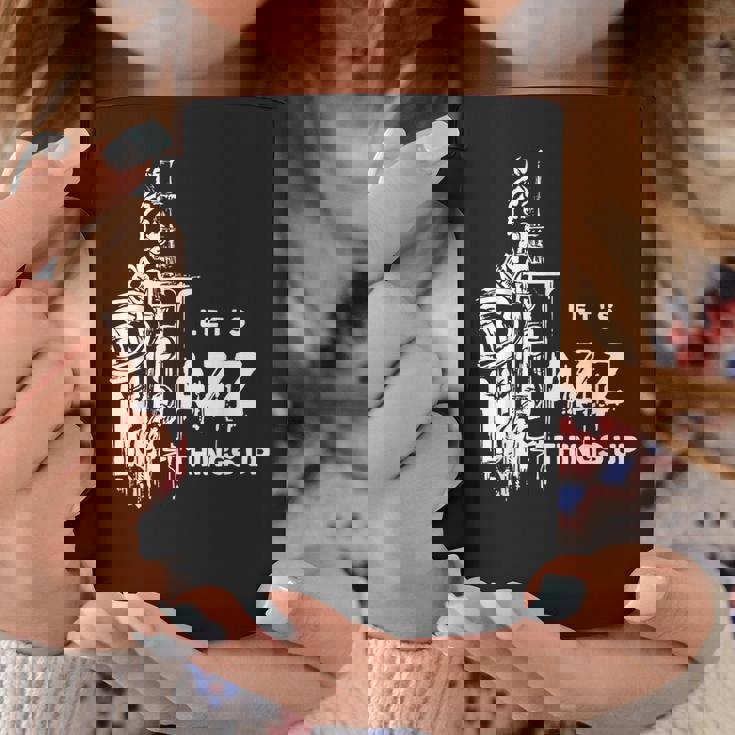 ジャズ・サックス レッツ・ジャズ・シング・アップlet's Jazz Thing Up コーヒーマグ 面白い贈り物