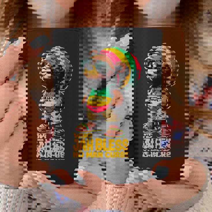 ジャマイカ かわいいラスタ テディベア ジャー ブレス レゲエ ルーツ コーヒーマグ 面白い贈り物