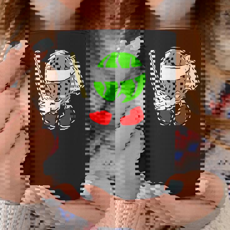 スイカ割り・夏 西瓜わり（すいかくん）【サマータイム】リゾート・夏 大好き／面白 イラスト コーヒーマグ 面白い贈り物