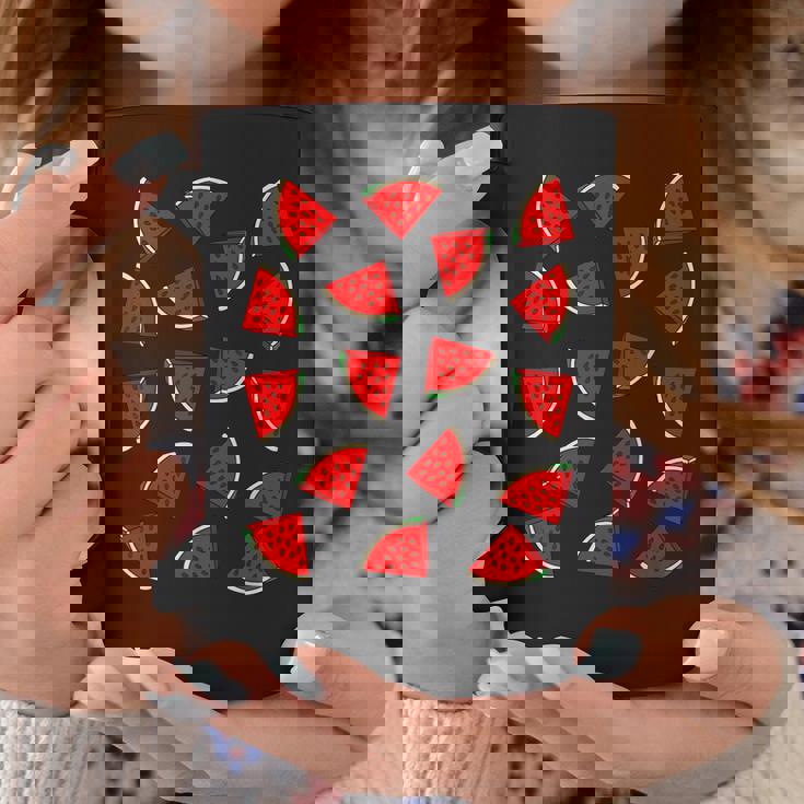 スイカ柄 夏 フルーツ 恋人 フルーツ スライス 種 コーヒーマグ 面白い贈り物