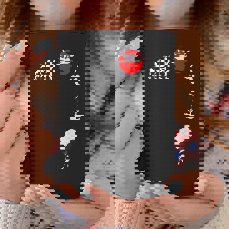 スカイダイビング、パラシュートアウトフィット、スカイダイビング、パラシュツリスト コーヒーマグ 面白い贈り物