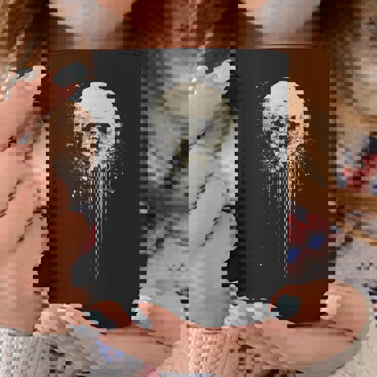 スカルアート グラフィックデザイン アンティーク調スタイル ハロウィンコスチューム コーヒーマグ 面白い贈り物