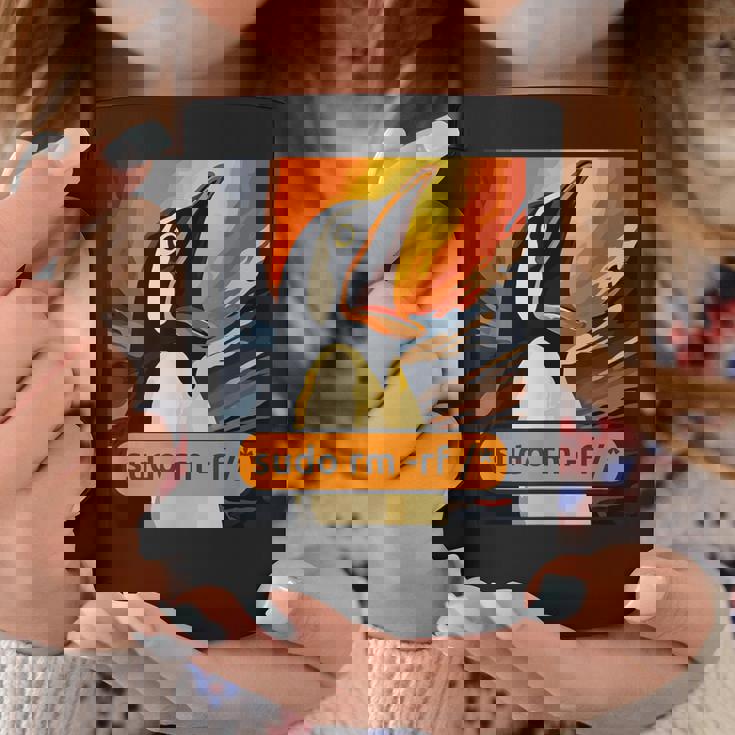 スクリーミング・タックス Linuxudo Rm-Rf コーヒーマグ 面白い贈り物