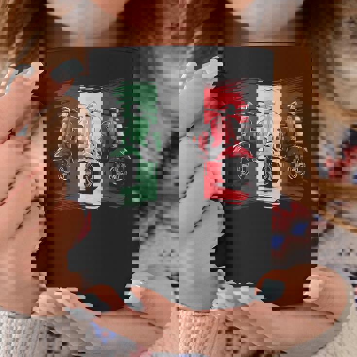 スクーター バイク バイク スクート イタリア国旗 原付スクーター コーヒーマグ 面白い贈り物