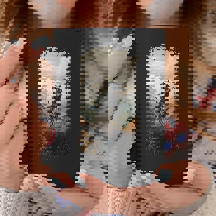 スタンダード シュナウザー マウンテン 肉球デザイン 犬 お母さん お父さん コーヒーマグ 面白い贈り物