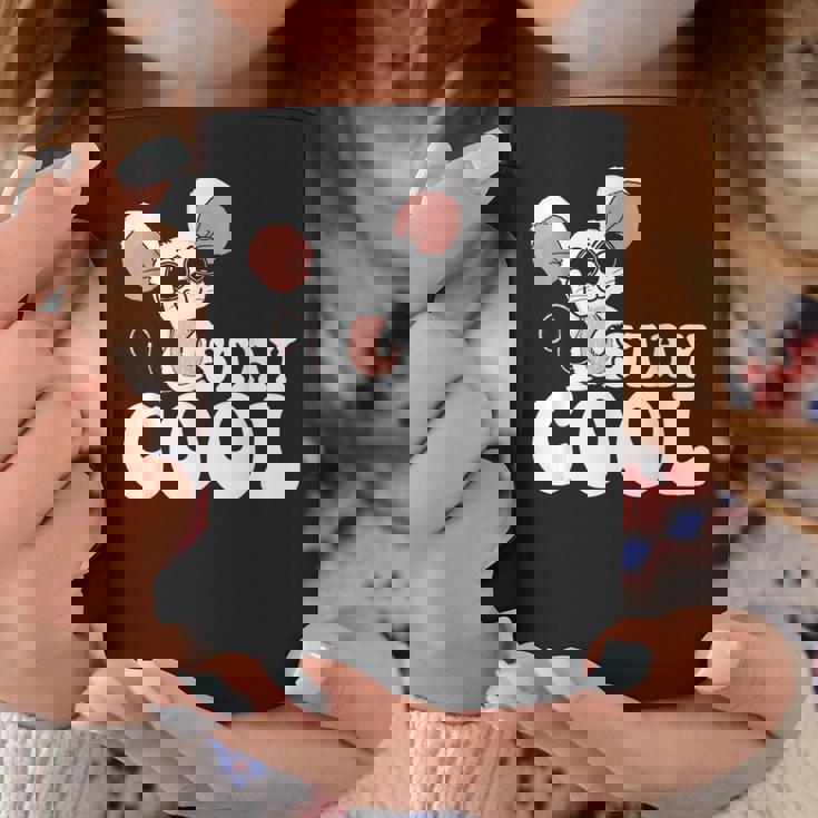 ステイ クール オーサム マウス ウェアリング サングラス 動物 ネズミ コーヒーマグ 面白い贈り物