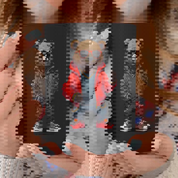 ストリートウェア ヒップホップ ラップ ラッパー ベア クール アーバン グラフィック コーヒーマグ 面白い贈り物