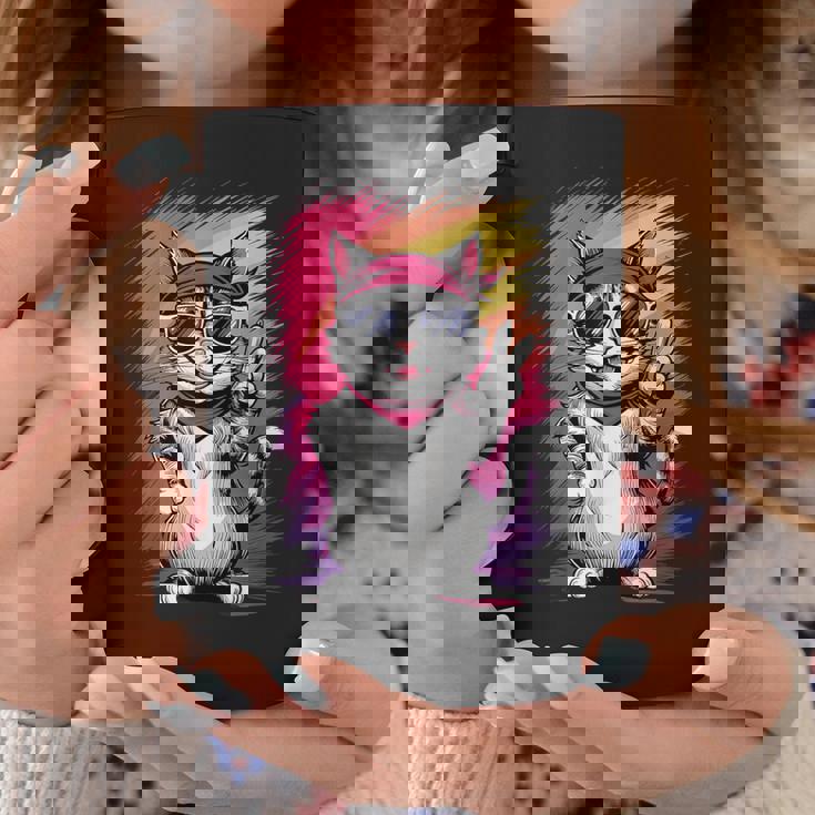 ストリートスタイル 猫 グラフィティ アート ストリートアート コーヒーマグ 面白い贈り物