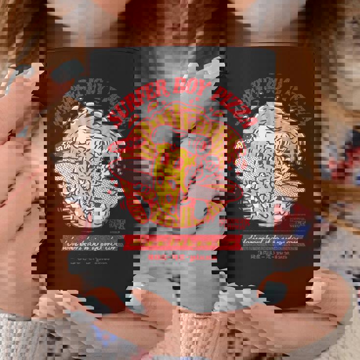 ストレンジャー・シングス サーファーボーイ ピザ広告 ホットデリバリー ヴィンテージ コーヒーマグ 面白い贈り物