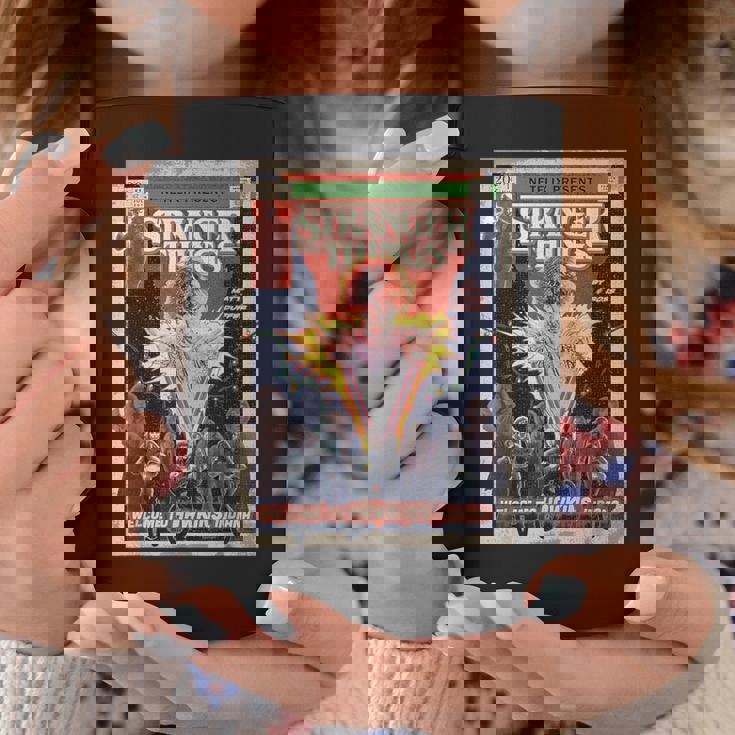 ストレンジャー・シングス リミックス 80年代レトロコミックアート ホーキンズへようこそ コーヒーマグ 面白い贈り物