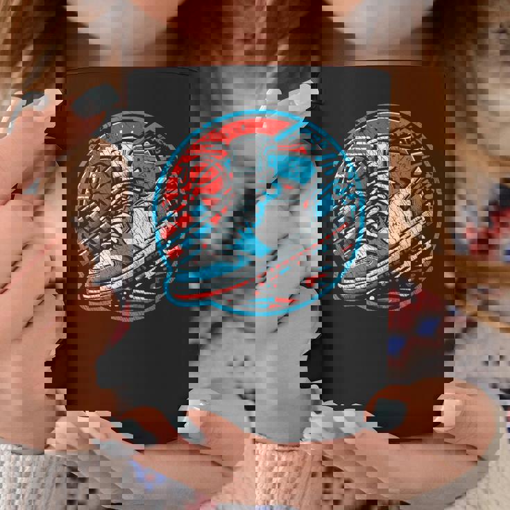 スニーカーヘッドバスケットボールファン コーヒーマグ 面白い贈り物