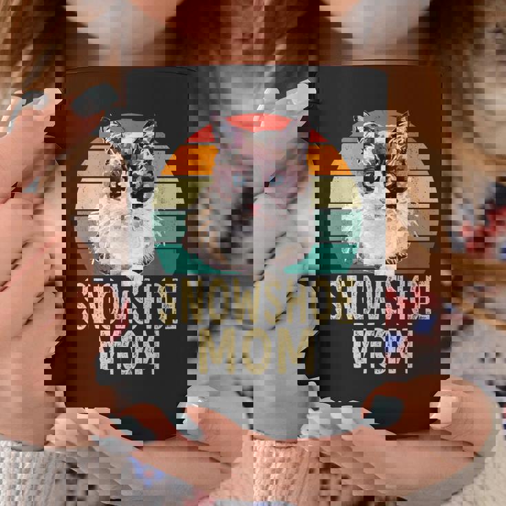 スノーシュー 猫 ママ レトロ ヴィンテージ 面白い I Love My Cat コーヒーマグ 面白い贈り物