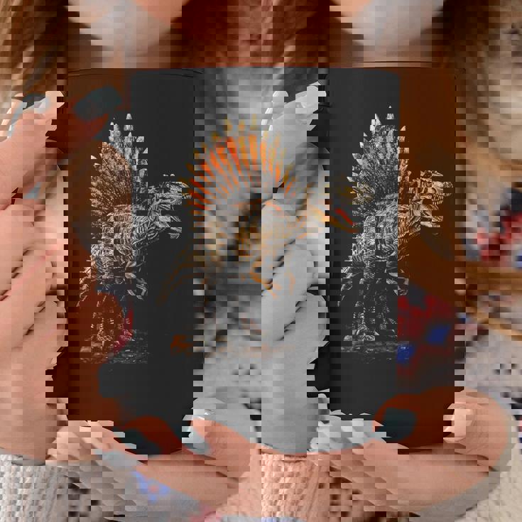 スピノサウルス 恐竜 グラフィックアート スピノサウルス コーヒーマグ 面白い贈り物