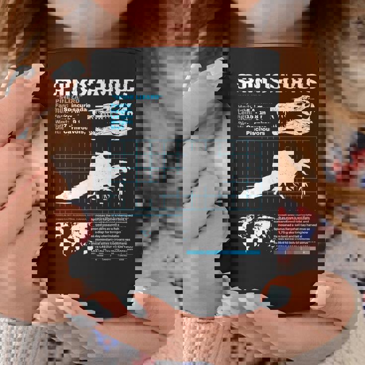 スピノサウルスのファクトシート コーヒーマグ 面白い贈り物