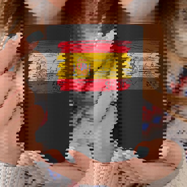 スペイン国旗の絵、スペインの地図のスケッチ。 コーヒーマグ 面白い贈り物