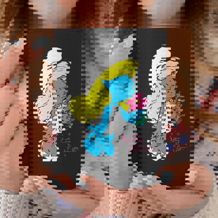 スマーフ スマーフェット キャラクター 花 咲く スマーフィー ファン コーヒーマグ 面白い贈り物
