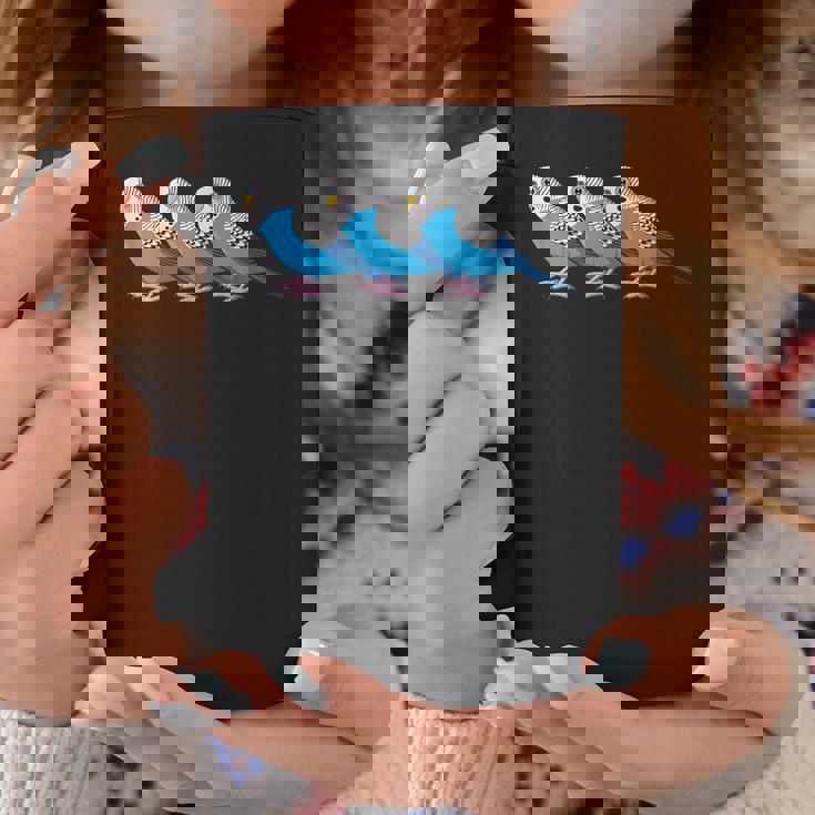 セキセイインコ鳥、セキセイインコ青い鳥 コーヒーマグ 面白い贈り物