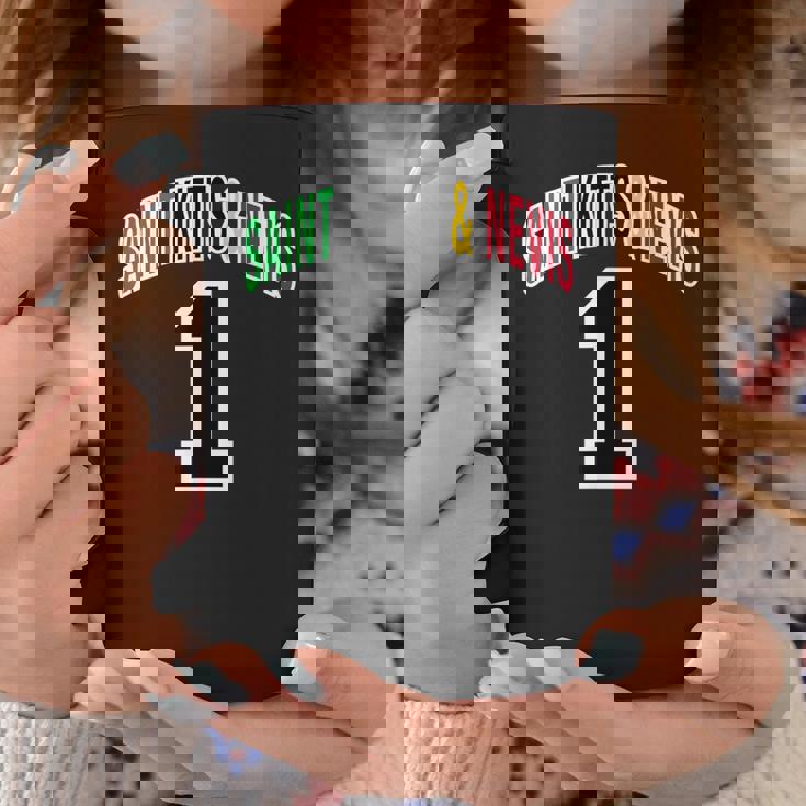 セントクリストファーネイビス 国旗 1 コーヒーマグ 面白い贈り物