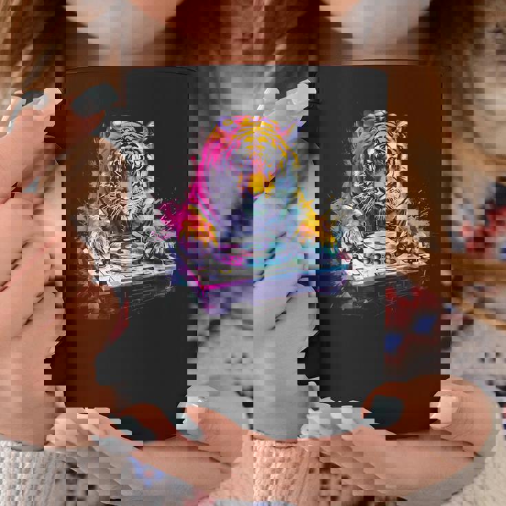 タイガーミュージック Dj ターンテーブル Dj タイガーテクノ ダンスクラブ ハウス コーヒーマグ 面白い贈り物