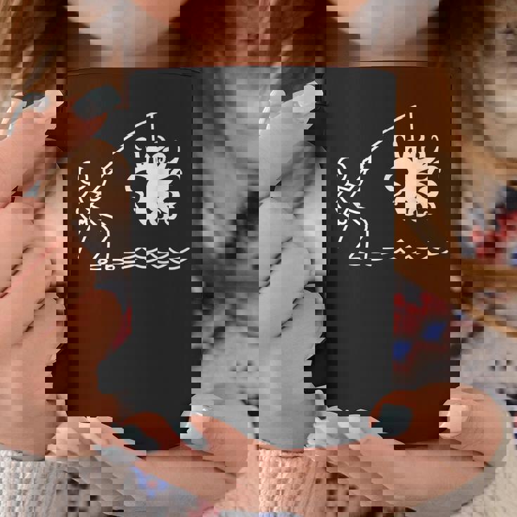 タコ釣りタコクラーケンケンケファロポッド ファニータコ コーヒーマグ 面白い贈り物